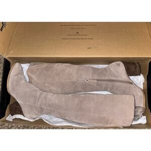 Marc Fisher MLLANNIE BOOTS LIGHT NATURAL LIGHT NATURAL Knee High Tan Suede